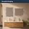 Head West Chrome Stainless Steel Beveled Wall Mirror